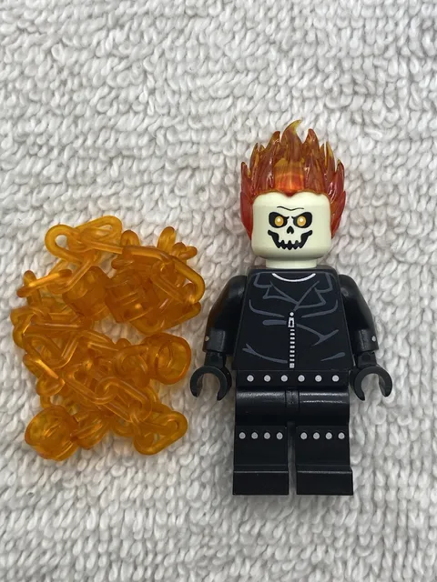 Lego Marvel Super Heroes 1 Ghost Rider MRM Pad Custom Figure