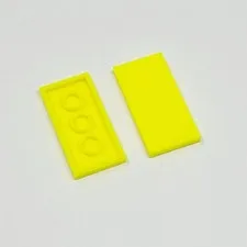 87079 LEGO Parts Tile 2x4 NEON YELLOW (2)