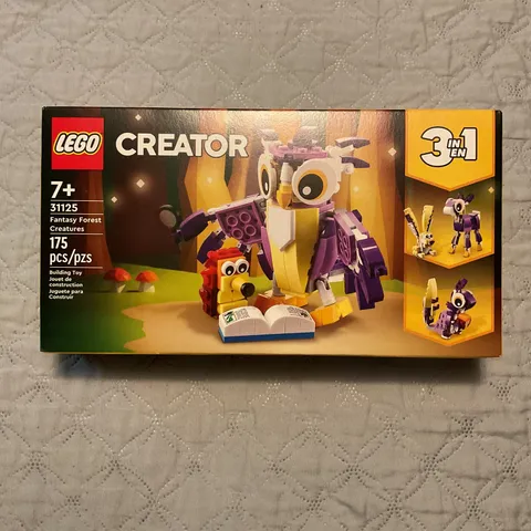 LEGO CREATOR: Fantasy Forest Creatures 3 In 1 (31125) New Factory Sealed