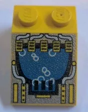 LEGO Yellow Slope 33 3 x 2 w/Divers Bubbles Pttn 6150 6159 6199 6180 #3298pb001