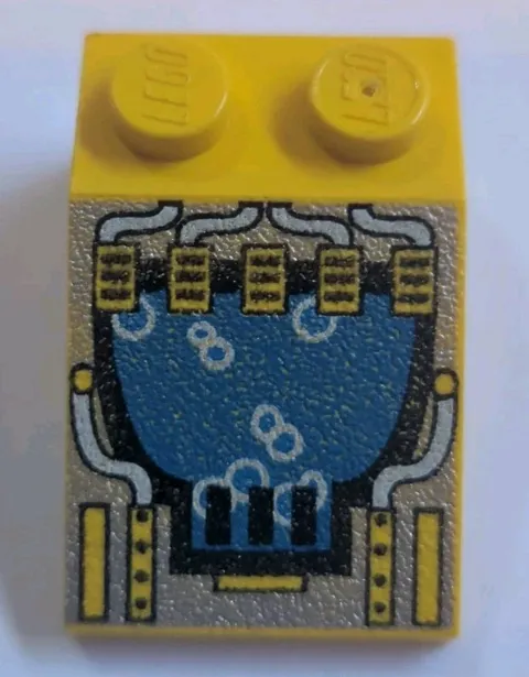 LEGO Yellow Slope 33 3 x 2 w/Divers Bubbles Pttn 6150 6159 6199 6180 #3298pb001