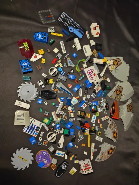 14OZ LOT LEGO Print/Sticker Bricks Vintage & Modern Various Sets Rare Pieces