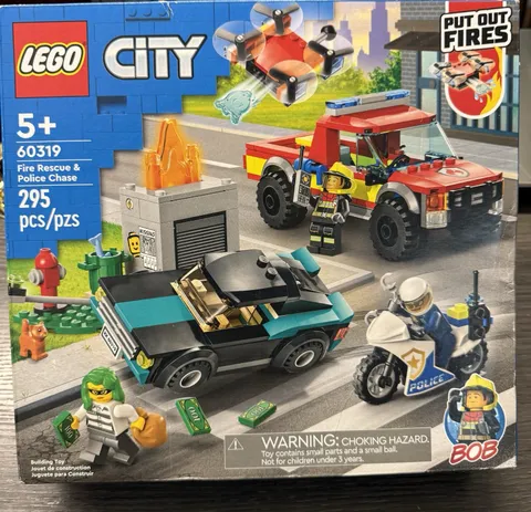 New 60319 FIRE RESCUE & POLICE CHASE lego NEW town CITY Adventures legos set BOB