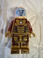 Lego Minifigure-  LEGO Iron Man Minifigure Marvel Super Heroes 76203 No Helmet