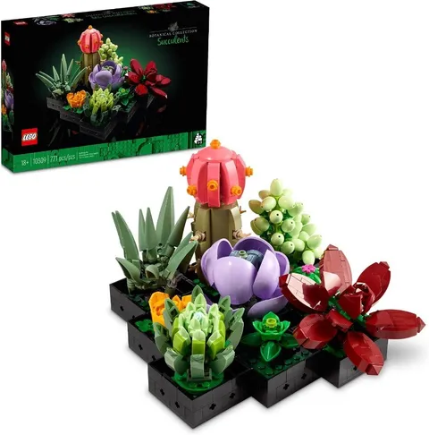 LEGO Botanicals Succulents - Artificial Indoor Plant Building Set 10309 🎁Kids