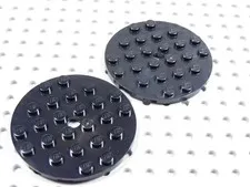 LEGO Lot of 2 Black Round 6x6 Plates BH