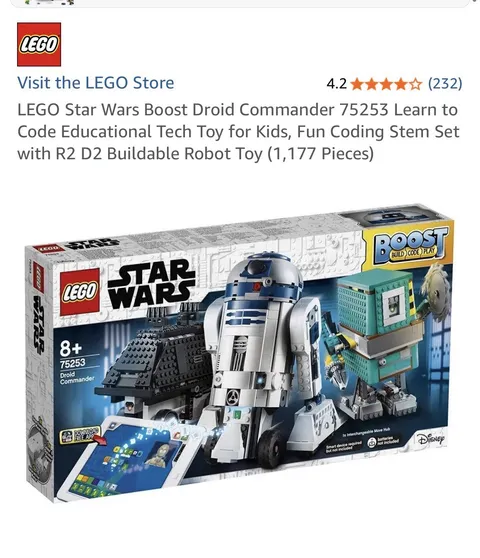 LEGO Star Wars BOOST Droid Commander 75253 App-Controlled 1177 pcs, Partly Built