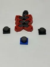 Lego red black blue magnet Holder 2x3 Clip & Pin Hole w/Magnet vintage Lot of 10