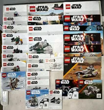LEGO - DISNEY - Star Wars Instruction Books Mega Lot Of 27 Manuals Only