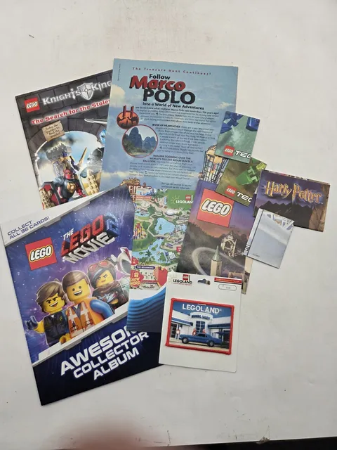 LEGO Paper Posters and Brochures Lot Bionicle Harry Potter Adventurers More