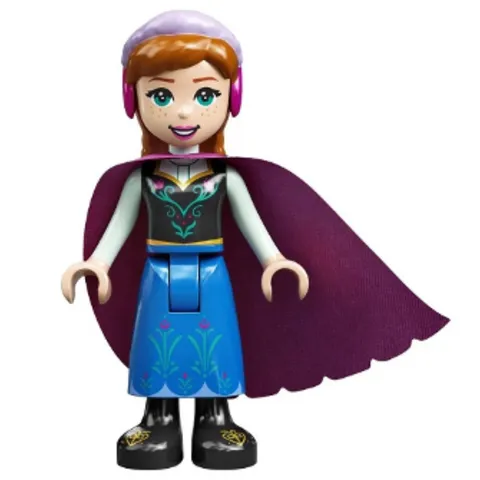 LEGO Disney Anna Minifigure dp135 w/ Magenta Cape NEW Genuine