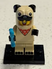 LEGO Minifigures Pug Dog Costume Minifigure with Blue Bone Accessory