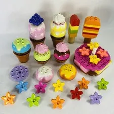 Lot of 70 LEGO Duplo Creative Ice Cream Dessert Pieces Popsicle Cake Cupcake