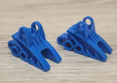 Lego 41668 Blue Bohrok Bionicle Foot with Ball Joint Socket 2 x 3 x 5 Lot Of 2