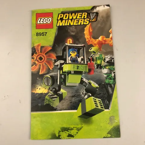 Lego Power Miners 8957 Mine Mech Instruction Manual Good Condition