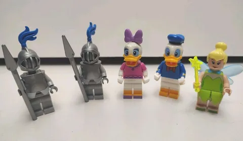 LEGO Disney Castle 71040 Figures Lot Of 5 Of 7 Tinker Bell Donald Daisy Knights