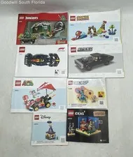 Lot 8 Pcs Lego Multicolor Building Toys Mixed Booklets Instruction Manuals
