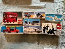 8 Vintage 1974 1975 1976 Lego Sets Complete With Box and Instructions