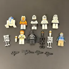 LEGO Star Wars Minifigure Lot – Ahsoka, Obi-Wan, Darth Vader, Clone Troopers etc