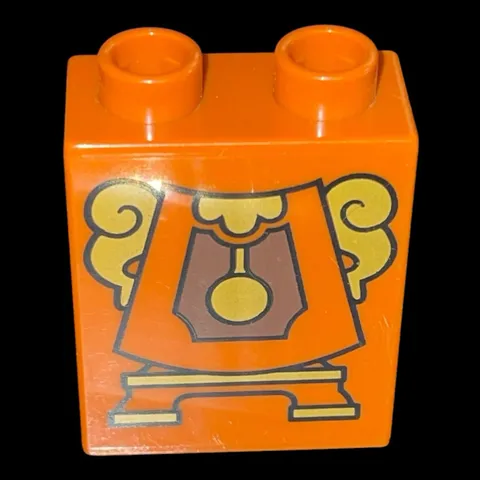 brown Duplo block - 1X2 Coggsworth body brick- combined shipping (MISC43)