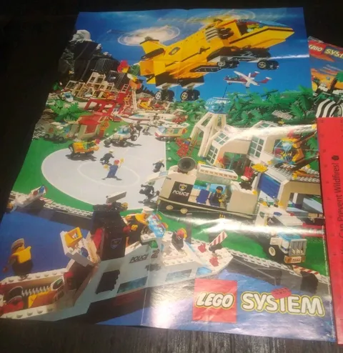 ⭐Lego System Town 1994 Large Poster ⭐
