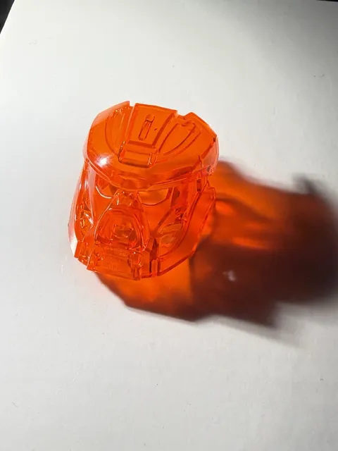 *RARE* Lego Bionicle Kanohi Mask of Fire - Tahu Exclusive Retired Transparent