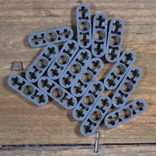 LEGO 6632 65123 Dark Bluish Gray Technic Liftarm Thin 1x3 Axle Holes Qty 15