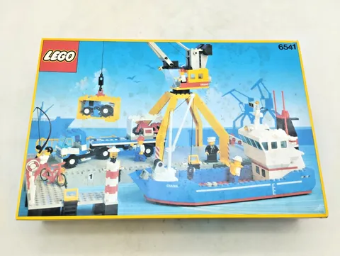 LEGO 6541 Intercoastal Seaport MIB New Sealed Bags Vintage Town 90s 1991 Original Box