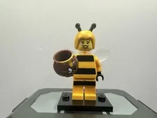 Lego MINIFIGURE- Collectible Series 10 Bumblebee Girl  Col10-7. Lot158 With Pot