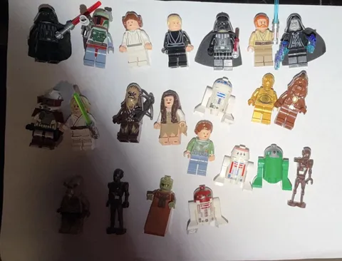 LEGO Star Wars Minifigures & Droids Mixed Characters Lot Plastic