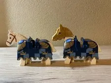 Lego Minifigure Crown Knight Armored Horse Castle Series Figure