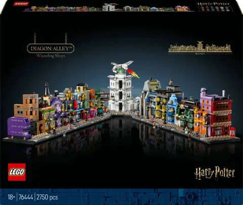 LEGO Harry Potter Diagon Alley Wizarding Shops 76444 Building Toy Set New Gift