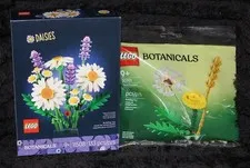 Lego Flowers - # 11508 Daisies & # 30701 Botanicals - Brand New