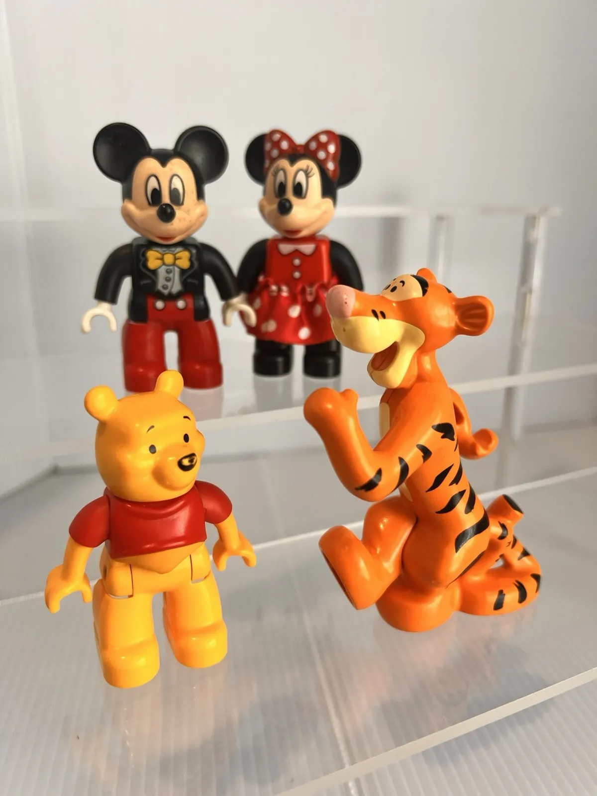 Lego Duplo Mini Tigger Tiger Winnie the Pooh Mickey Mouse 3.5" Figure Disney Lot