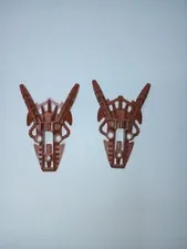 2 Bionicle Lego 53568 in Reddish Brown Foot Piraka Genuine Lego Vintage Feet