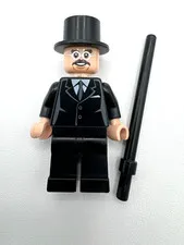 LEGO  President Teddy Roosevelt minifig from real Lego parts w/ his big stick