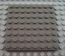 LEGO Dark Gray 8x8 Flat Building Plate
