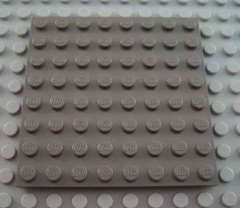 LEGO Dark Gray 8x8 Flat Building Plate