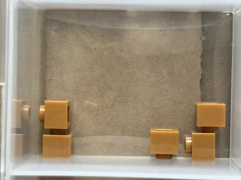 LEGO Parts - Medium Nougat Brick 1 x 1 x 2/3 with Open Stud - No 86996 - QTY 5