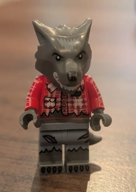 LEGO Wolf Guy Minifigure (col211) Series 14 Monsters CMF Halloween Werewolf