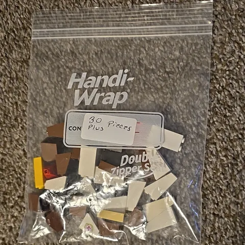 LEGO Bulk Lot Multicolor Plastic Bricks & Pieces in Polybag, 30+ Pieces