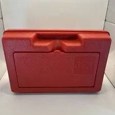 Vintage 1982 LEGO Red Carrying Case Storage Box with handle Approx. 11x8