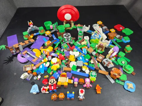 HUGE LOT Mario Interactive LEGO Many Pieces And Characters Bricks Assorted VIDEO