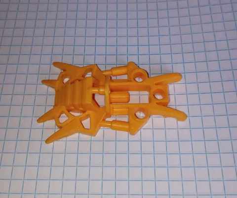 1 Bionicle Lego 53542  Bright Light Orange Foot Toa Inika Clawed Retired piece