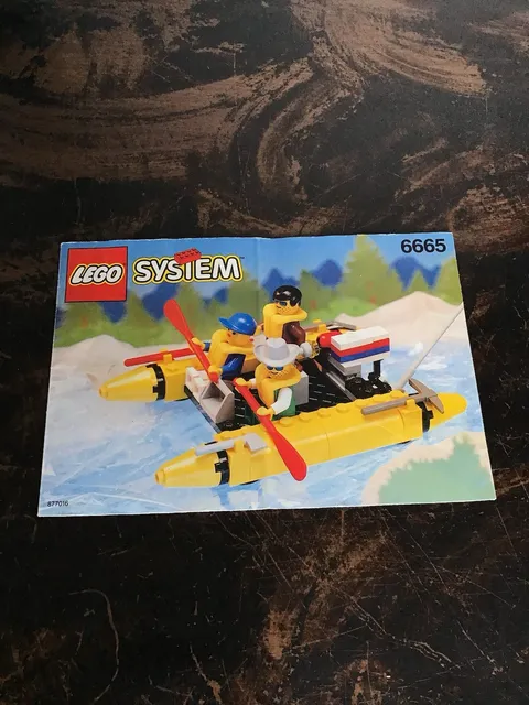 LEGO System Town set #6665 River Runners 1994 Raft (Manual Only) All Pages