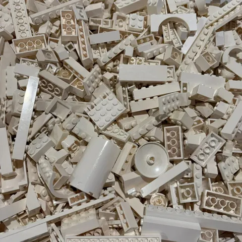 LEGO White Pieces Lot - 6.0 oz - Free Shipping