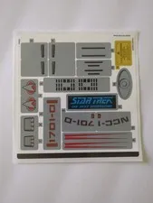 NO BRICKS! LEGO 10356 U.S.S. Enterprise Sticker Sheet W/"BOLDY" Error - Genuine