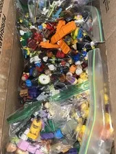 Large box of LEGO Minifigures & Parts Collection - Mixed Lot As IS
