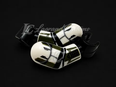 Lego Custom Pad Printed Compatible Clone Trooper Arms Dark Green Style 1