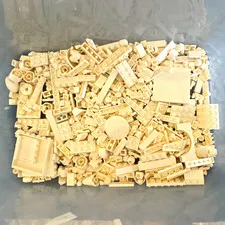LEGO White 600 + Bulk Lot Mixed Bricks Plates Tiles Parts Small  Pieces Unique